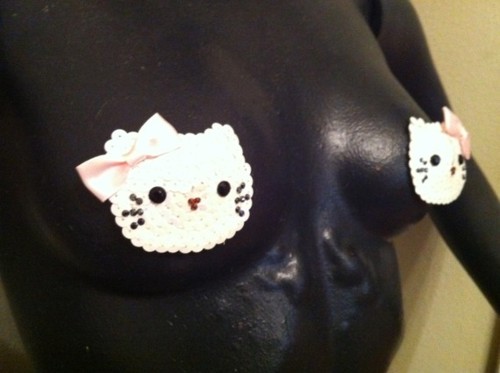 sequin hello kitty pasties