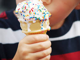 Boy Eating Ice Cream